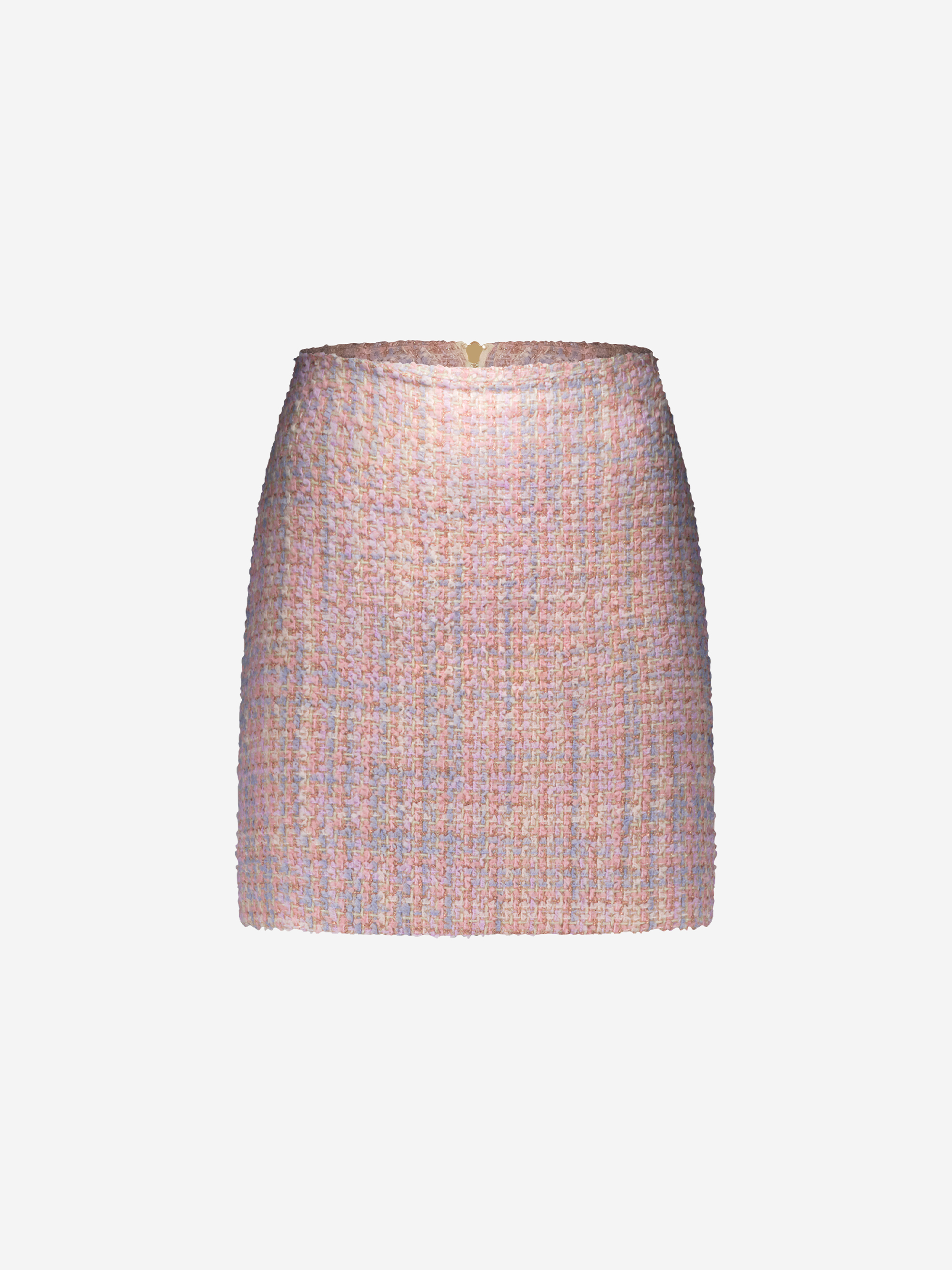 Korte tweed rok met glitterdraadje
