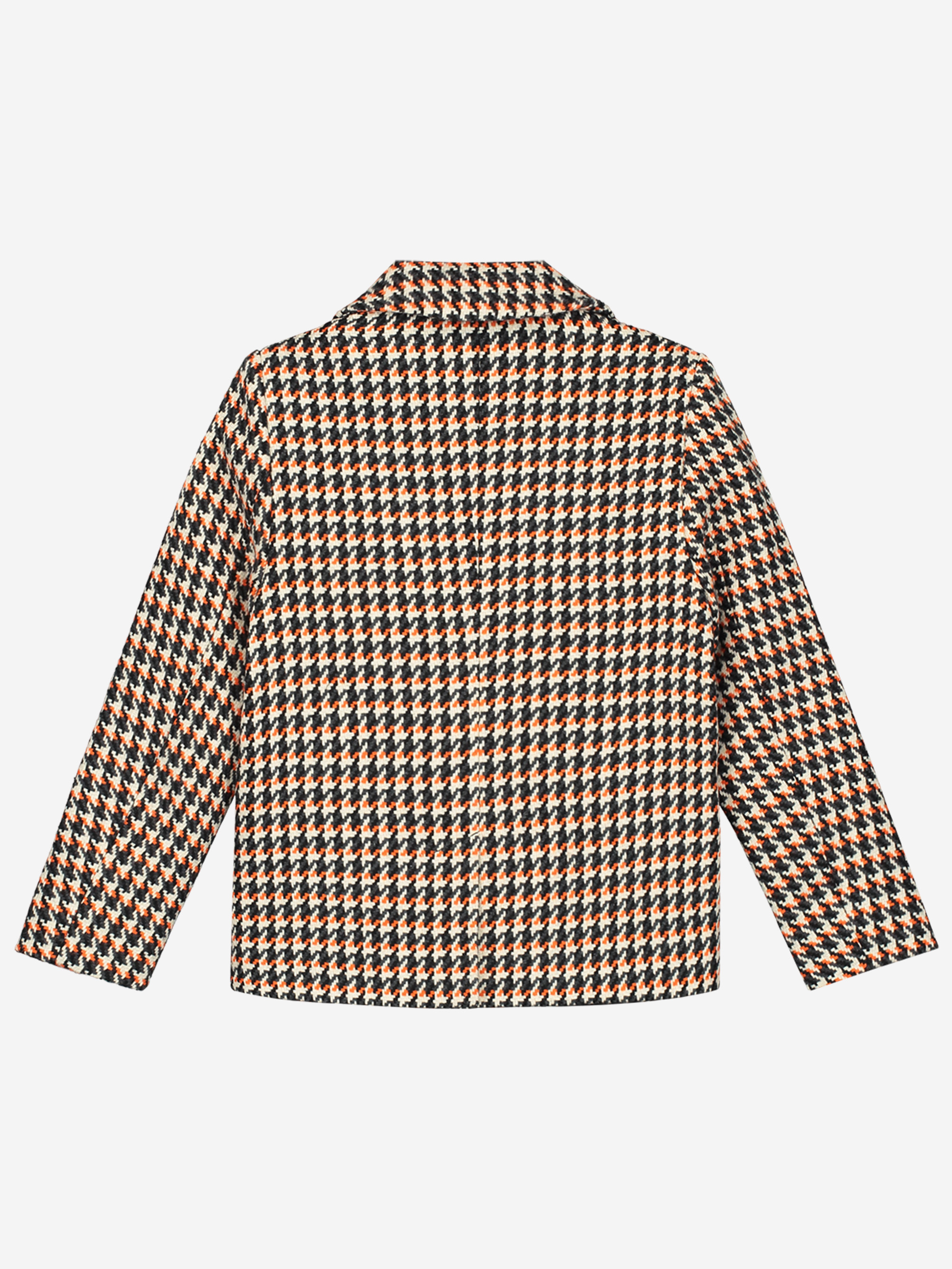 Blazer met pied-de-poule patroon