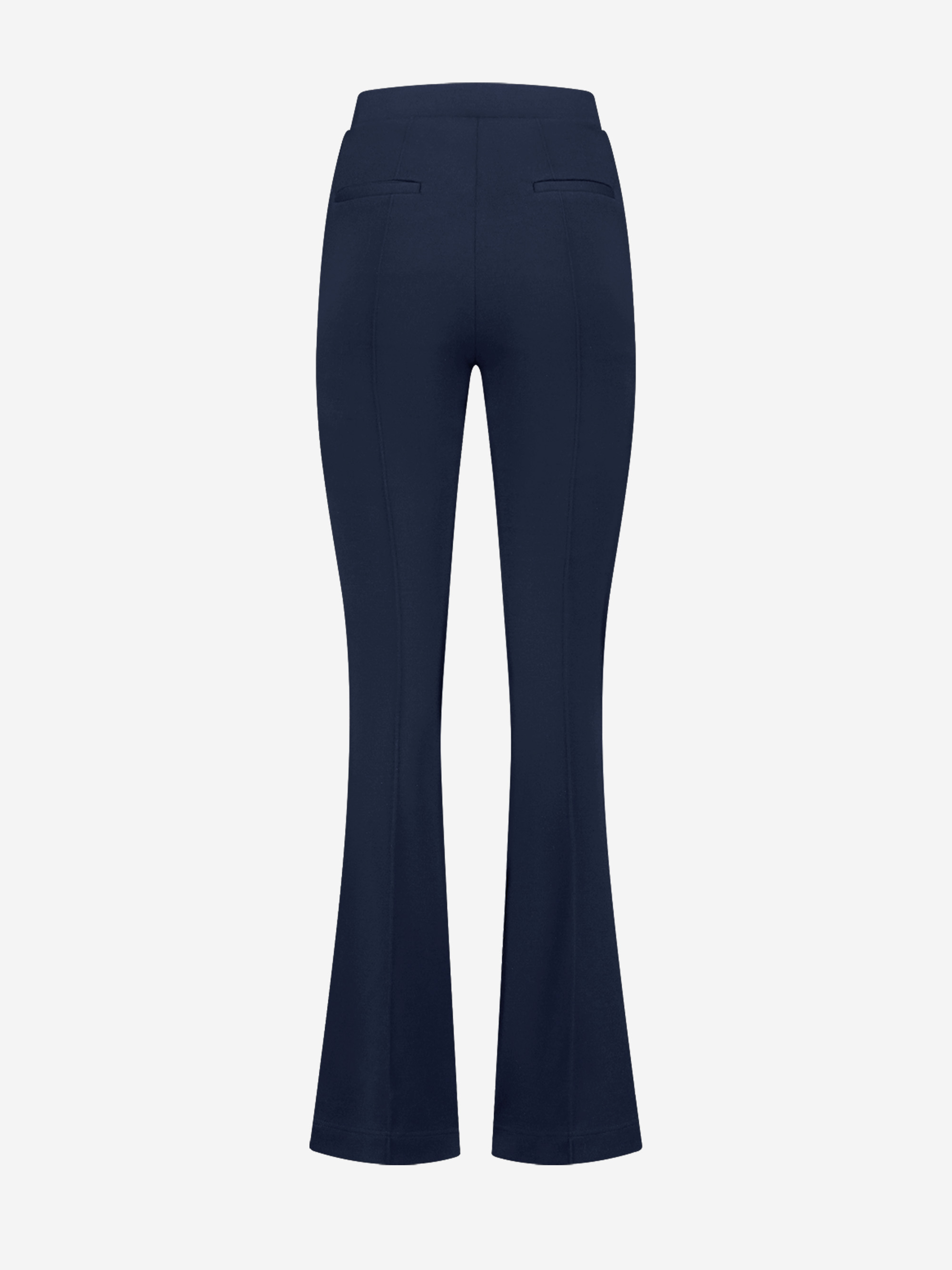 Fitted mid rise trousers