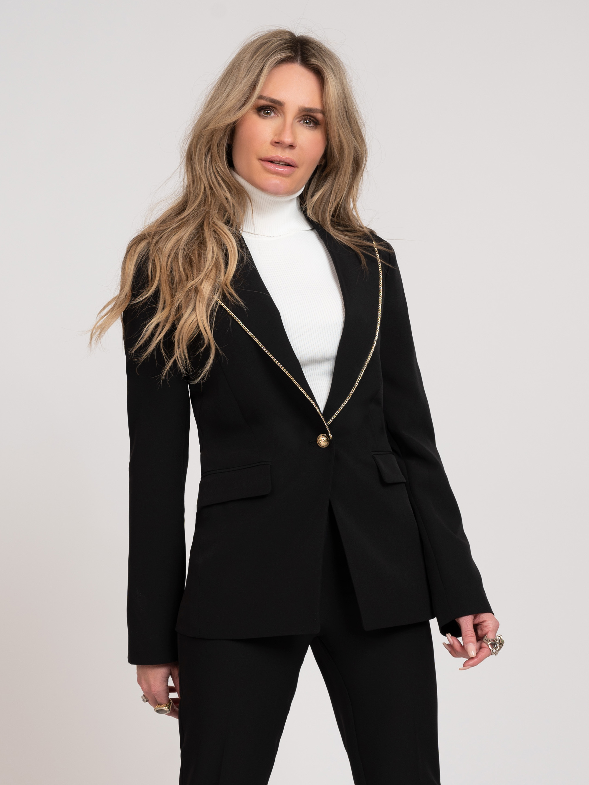 Blazer with tailored fit