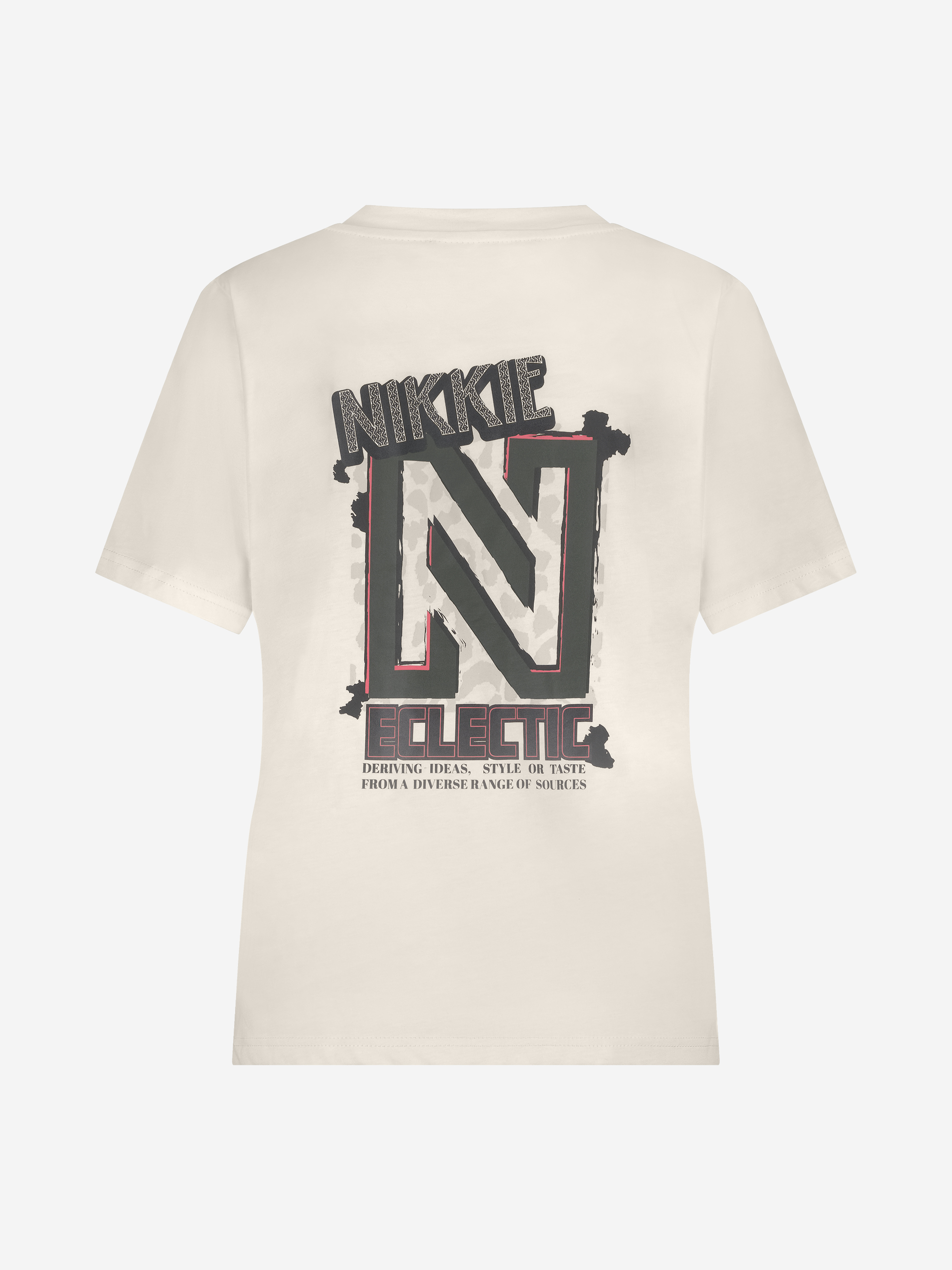 T-shirt met NIKKIE eclectic print