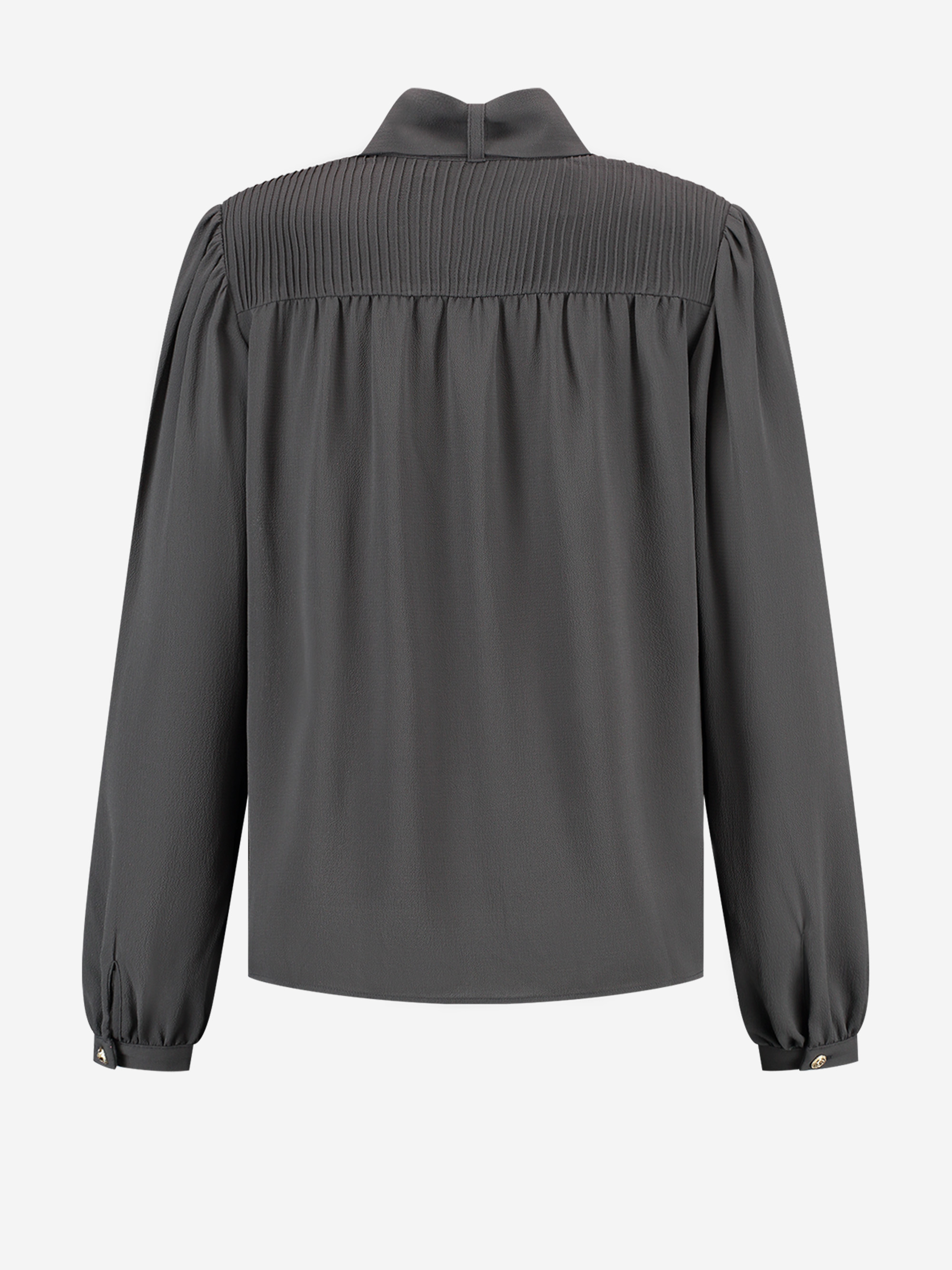 Blouse with scarf collar