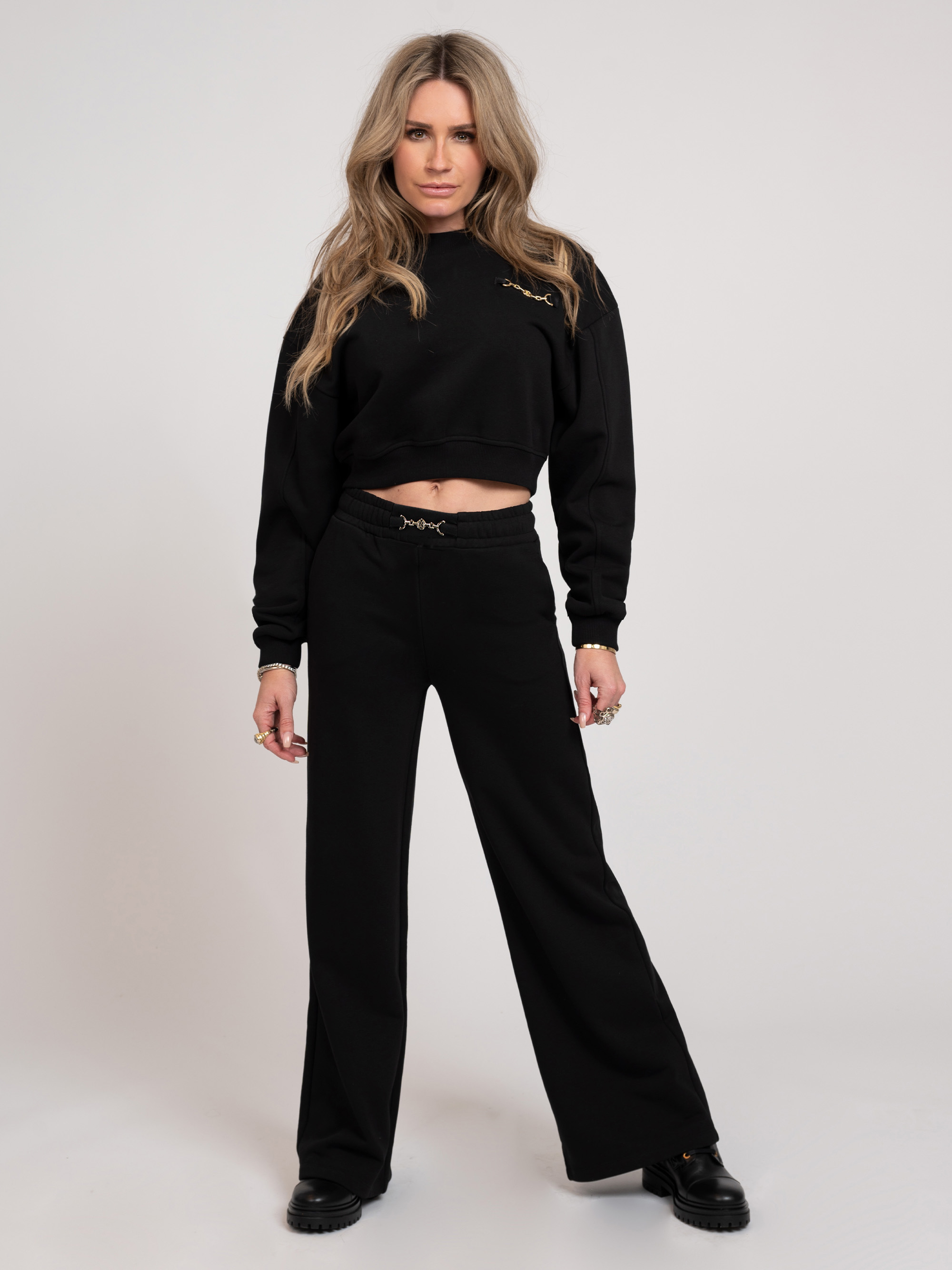 Sweatpants with chain detail 