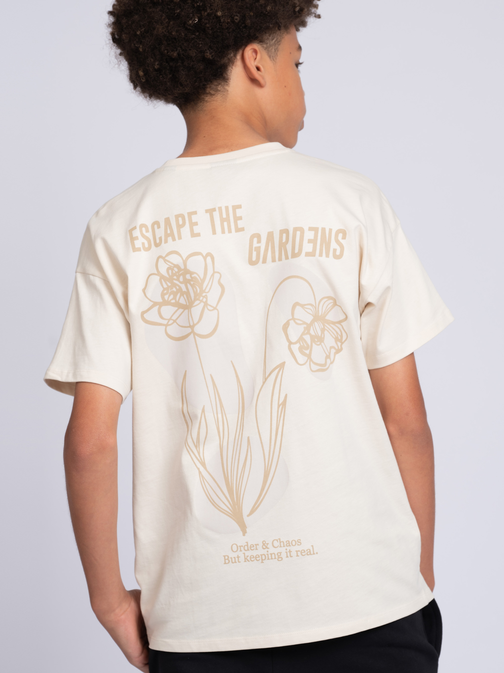 Oversized T-shirt with print on the back