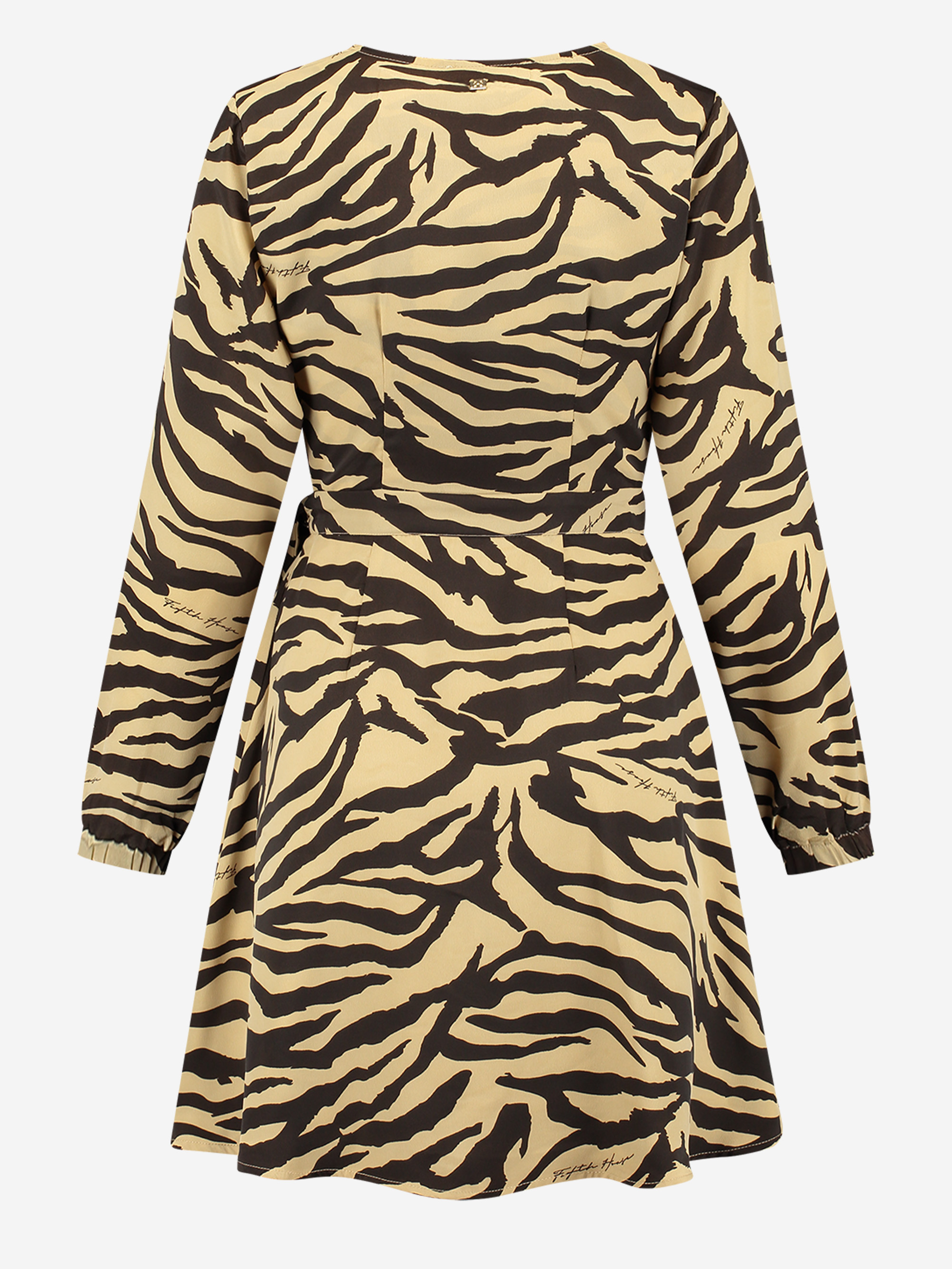 Dress with leopard print