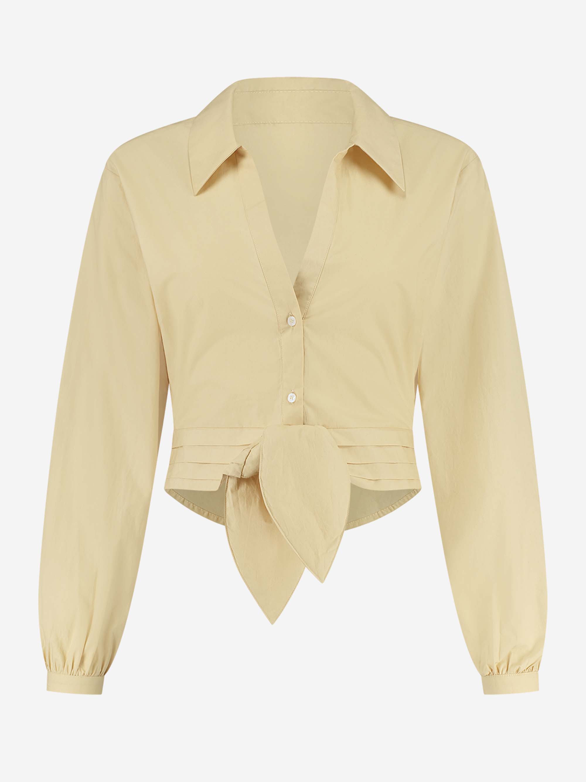 Blouse with knot