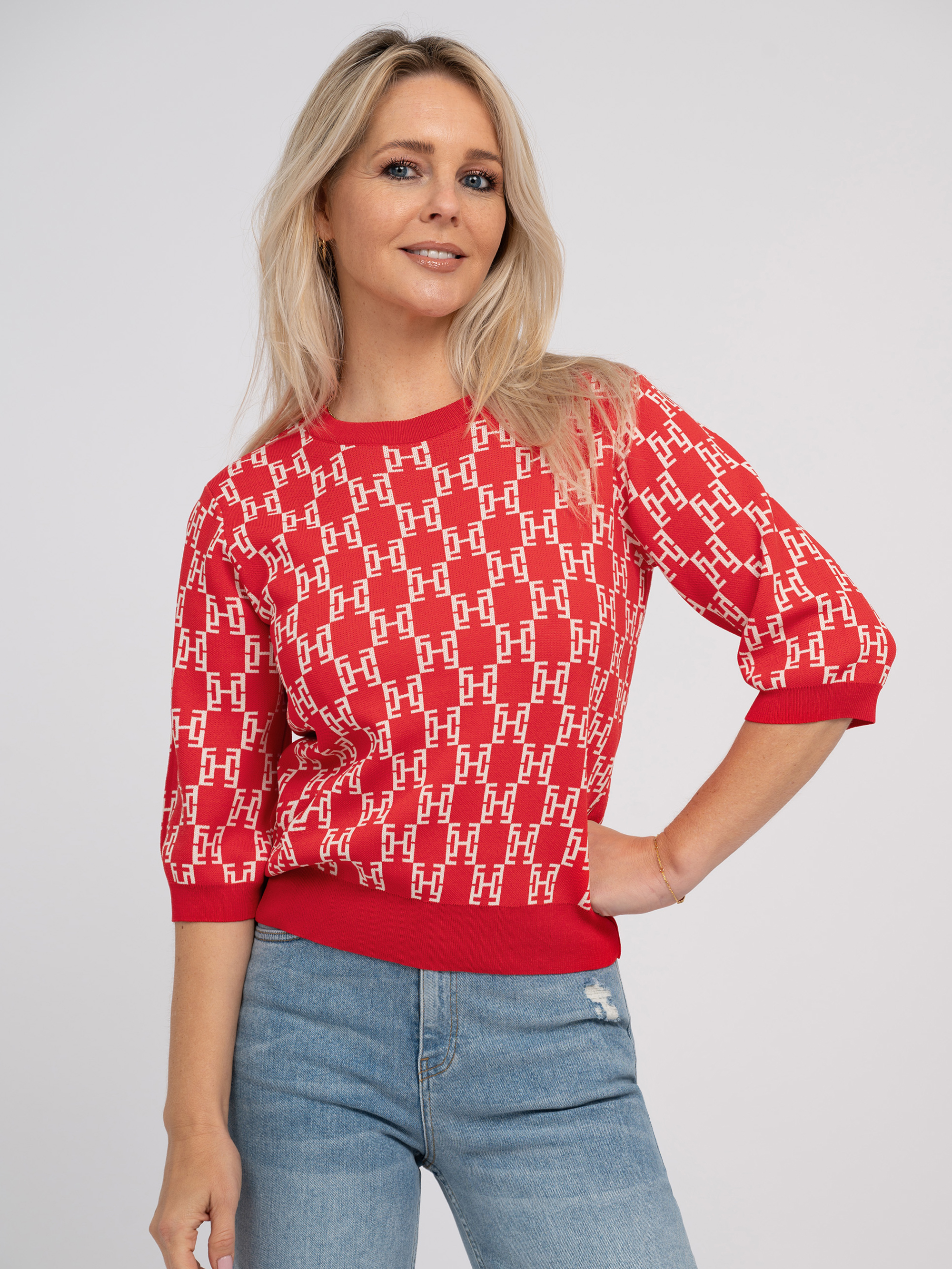 Top with all over print
