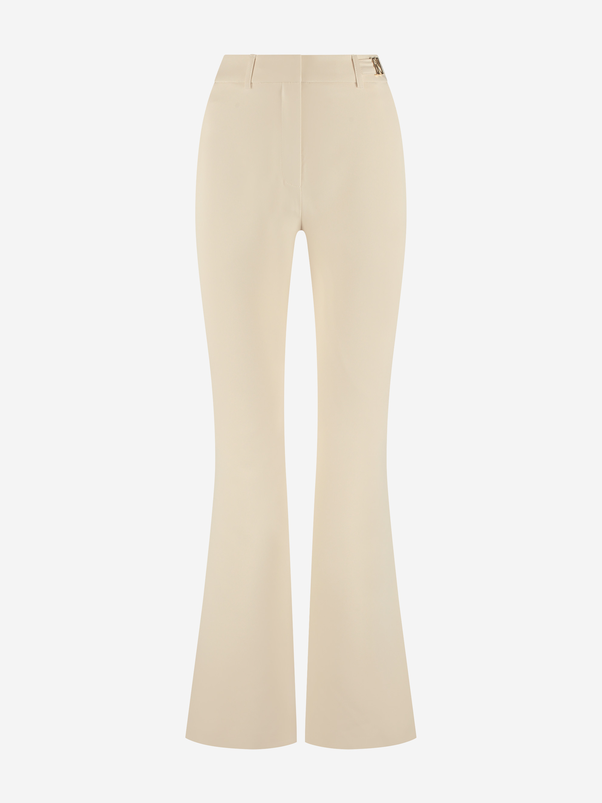 Flared trousers with high waist