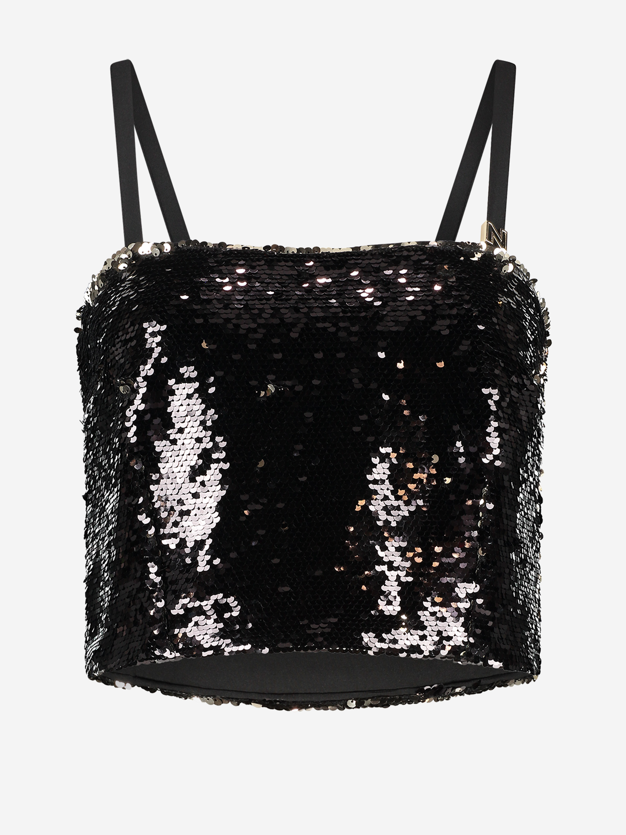 Cropped top met pailletten