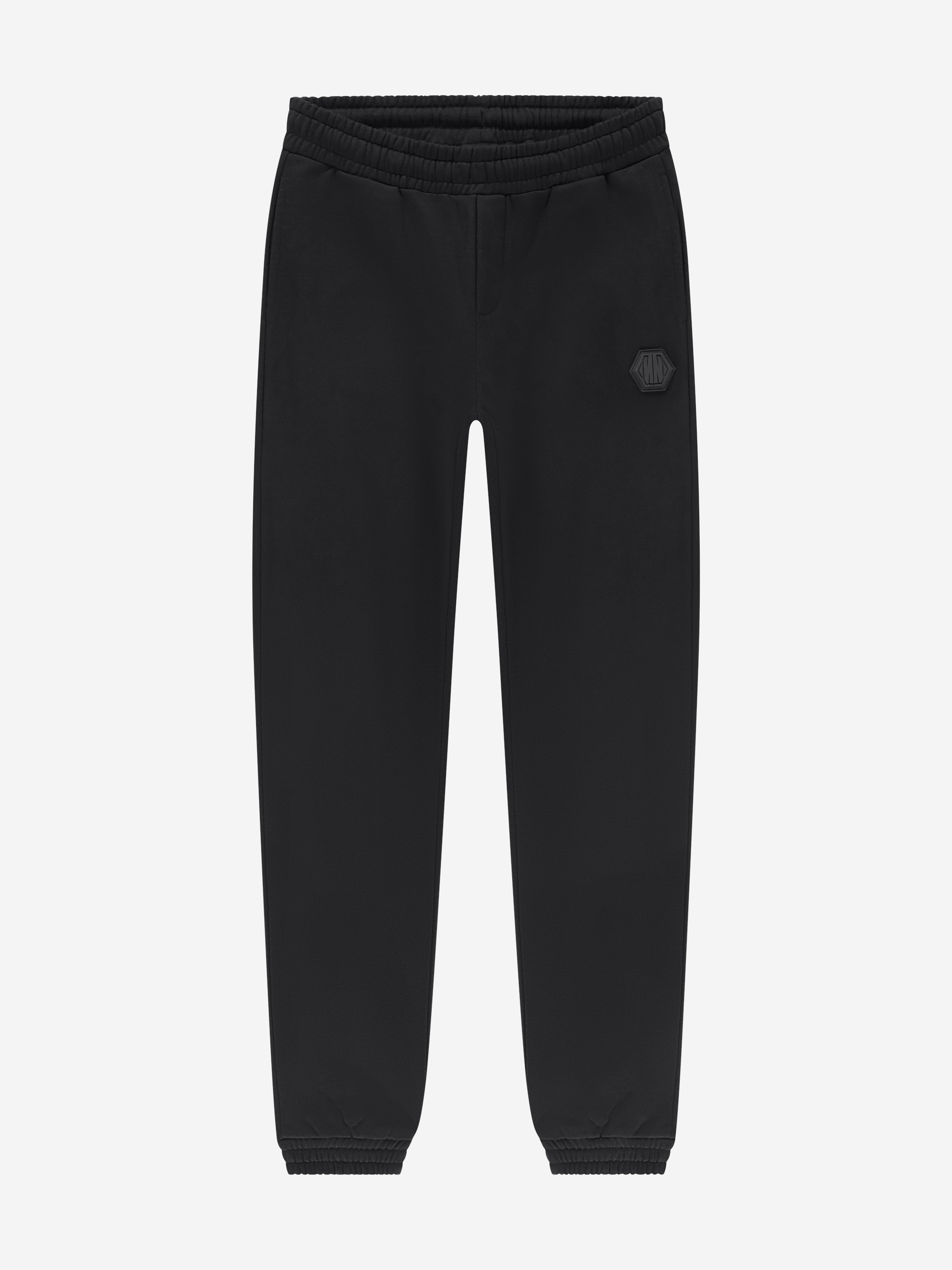 Joggingbroek met elastische tailleband en logo patch