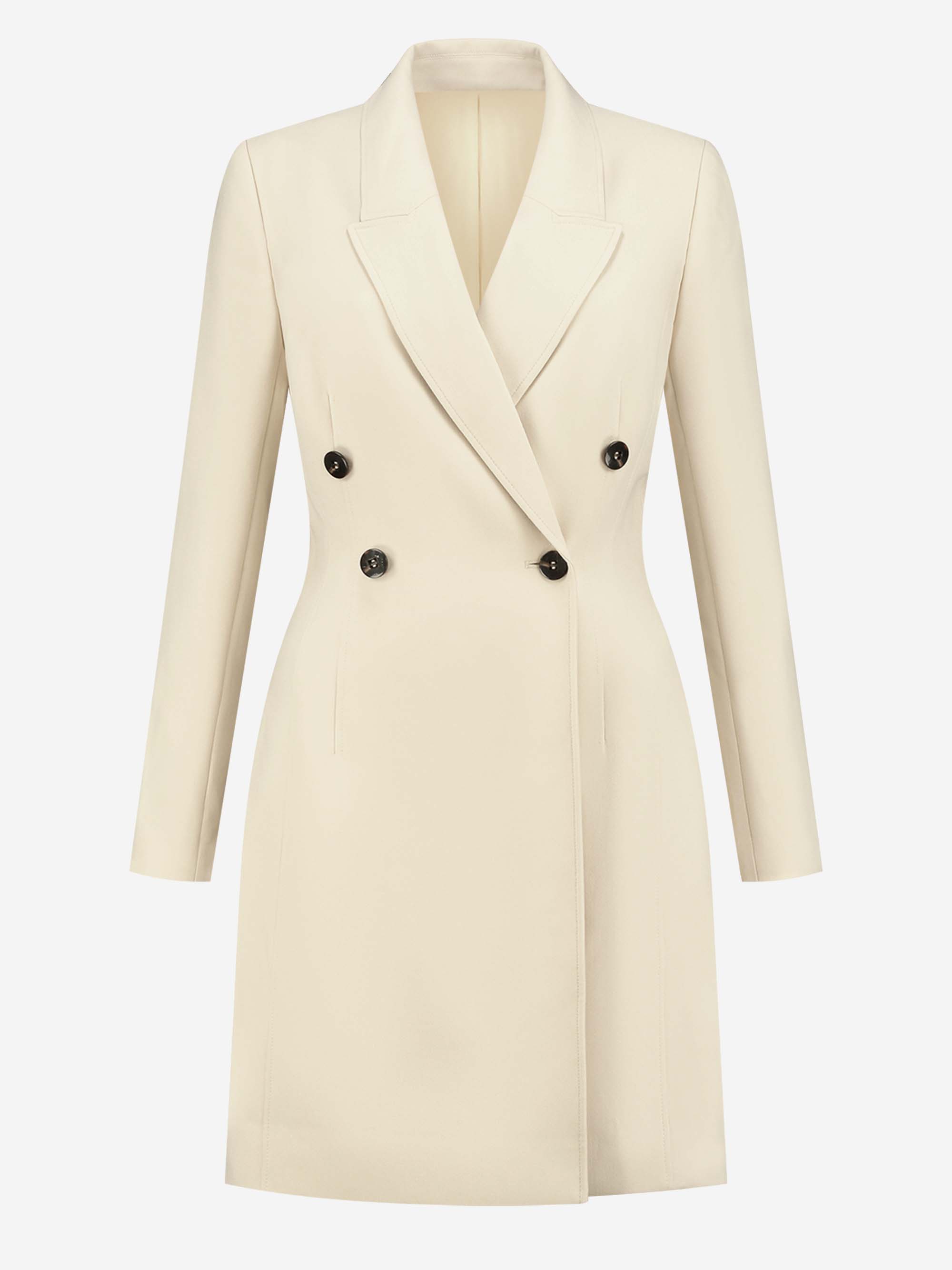 Fitted double breasted blazer dress