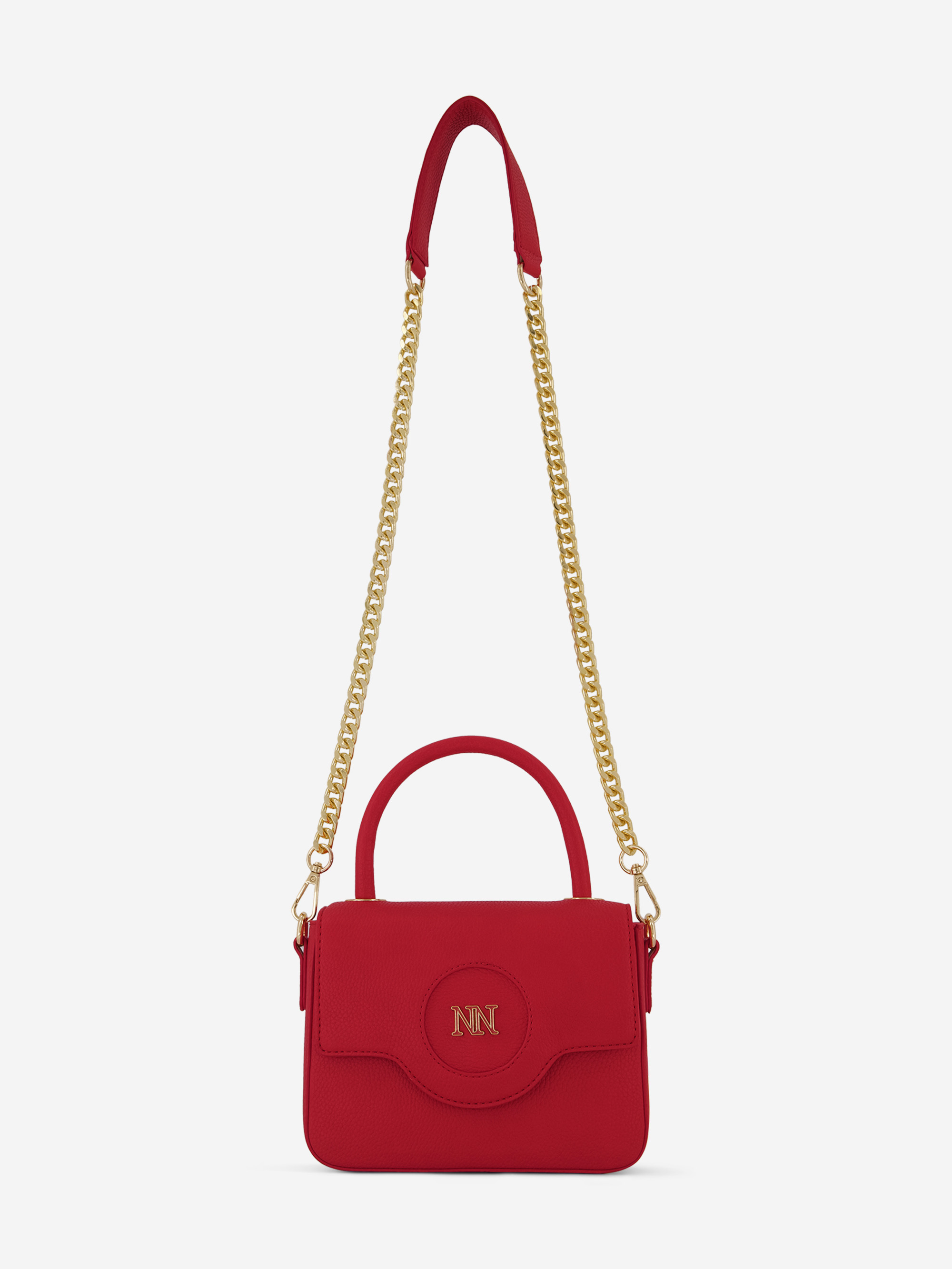 Schoudertas met N&N logo en ketting hengsel
