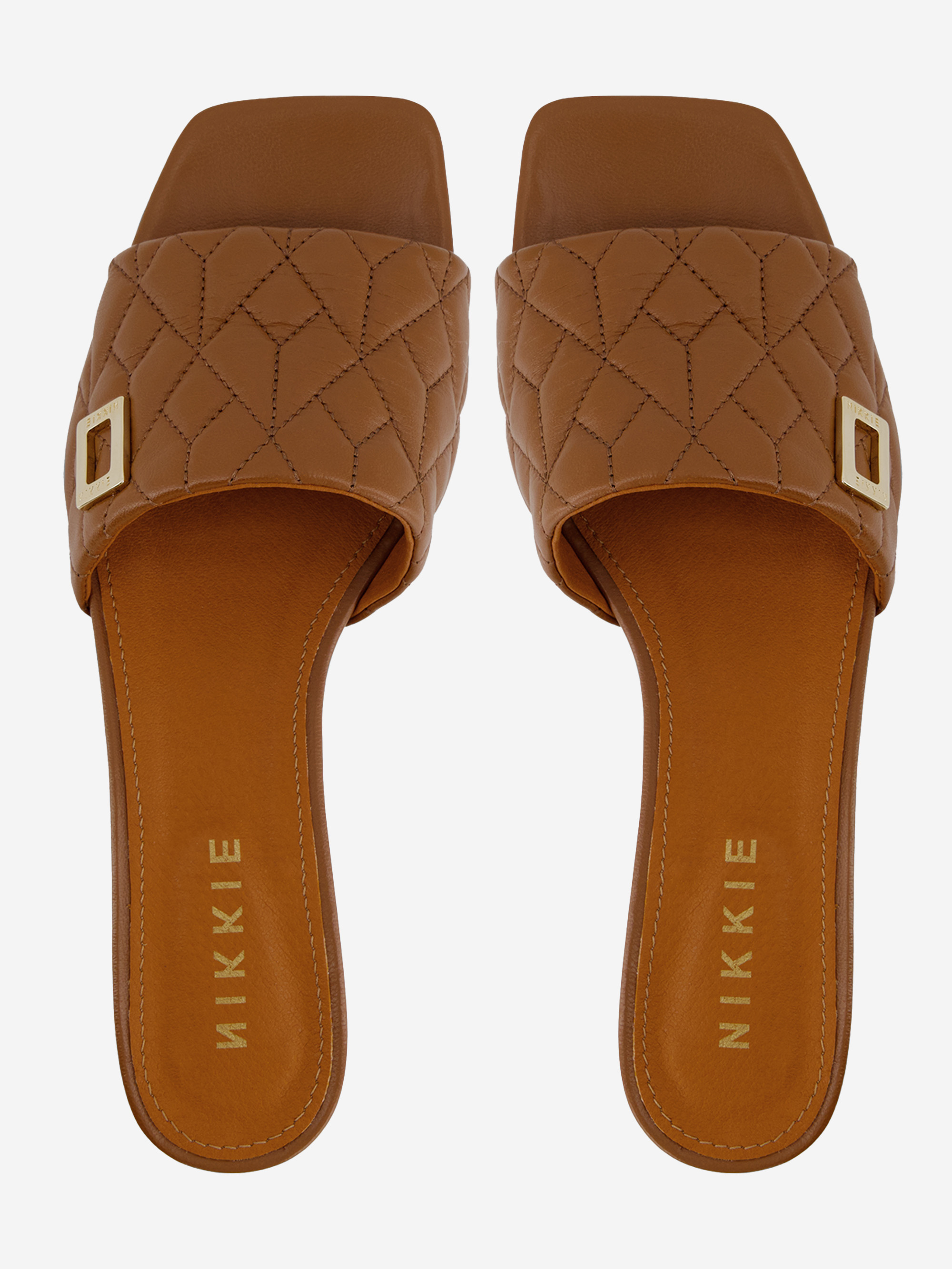 Leather sandal with padded instep strap