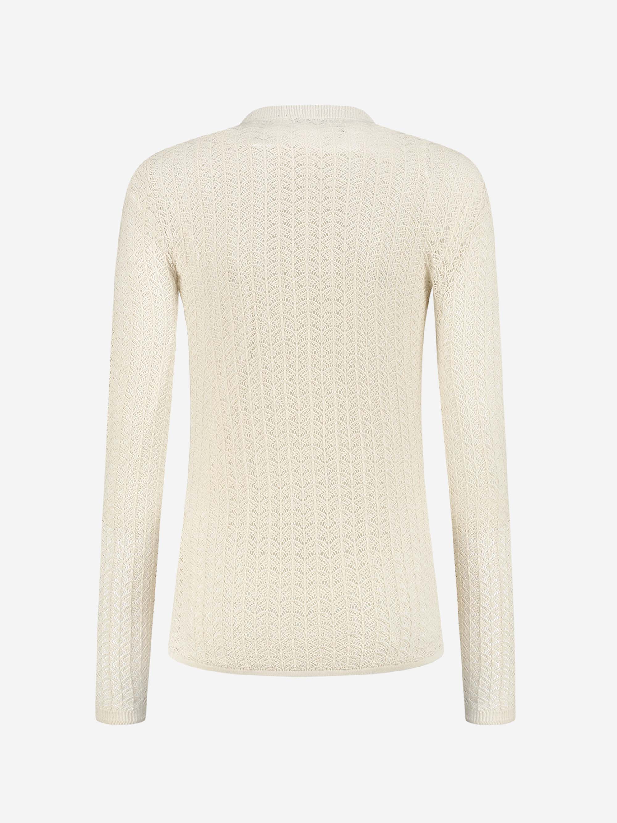 Semitransparent top with lace 