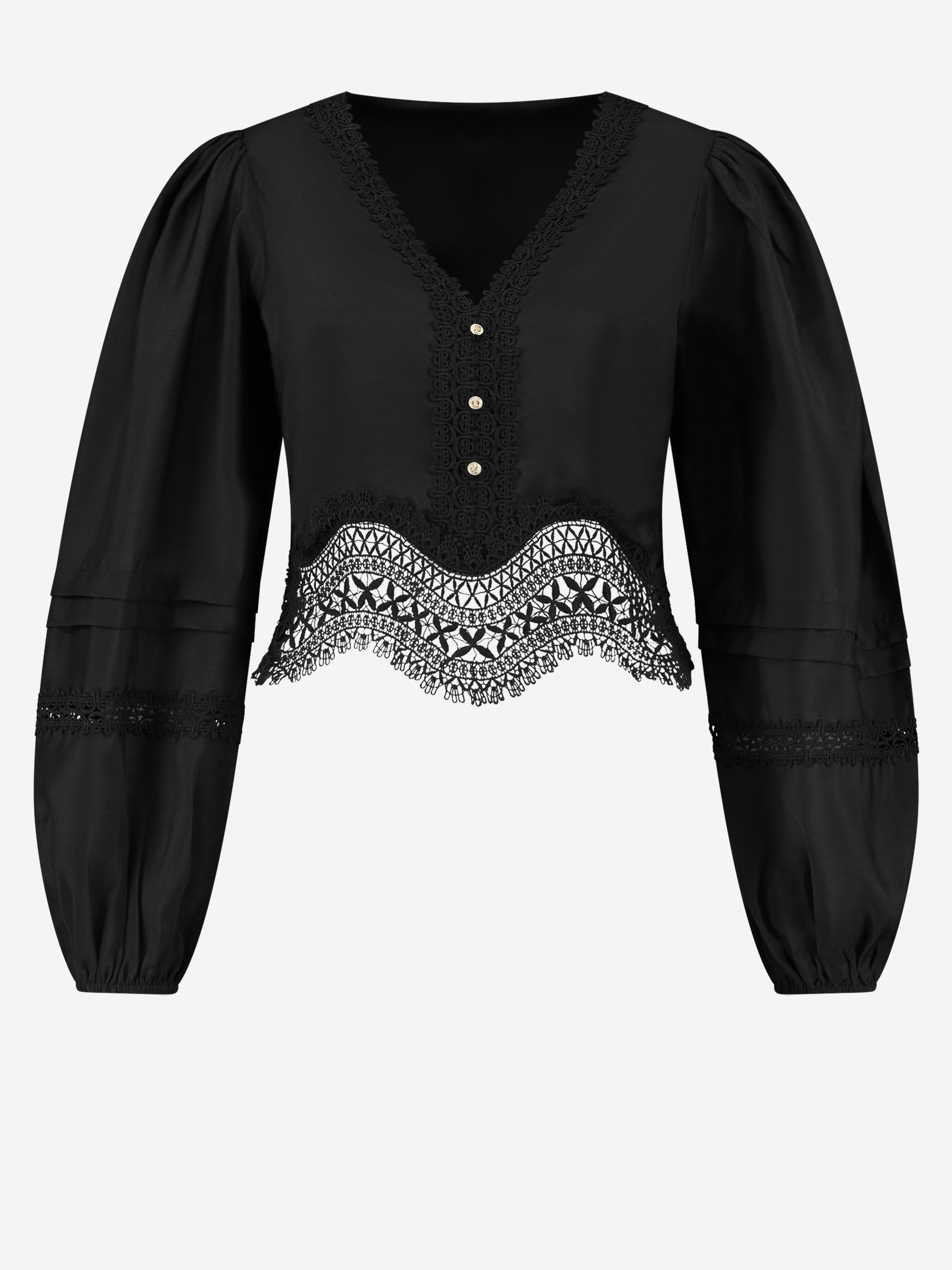Top met embroidery