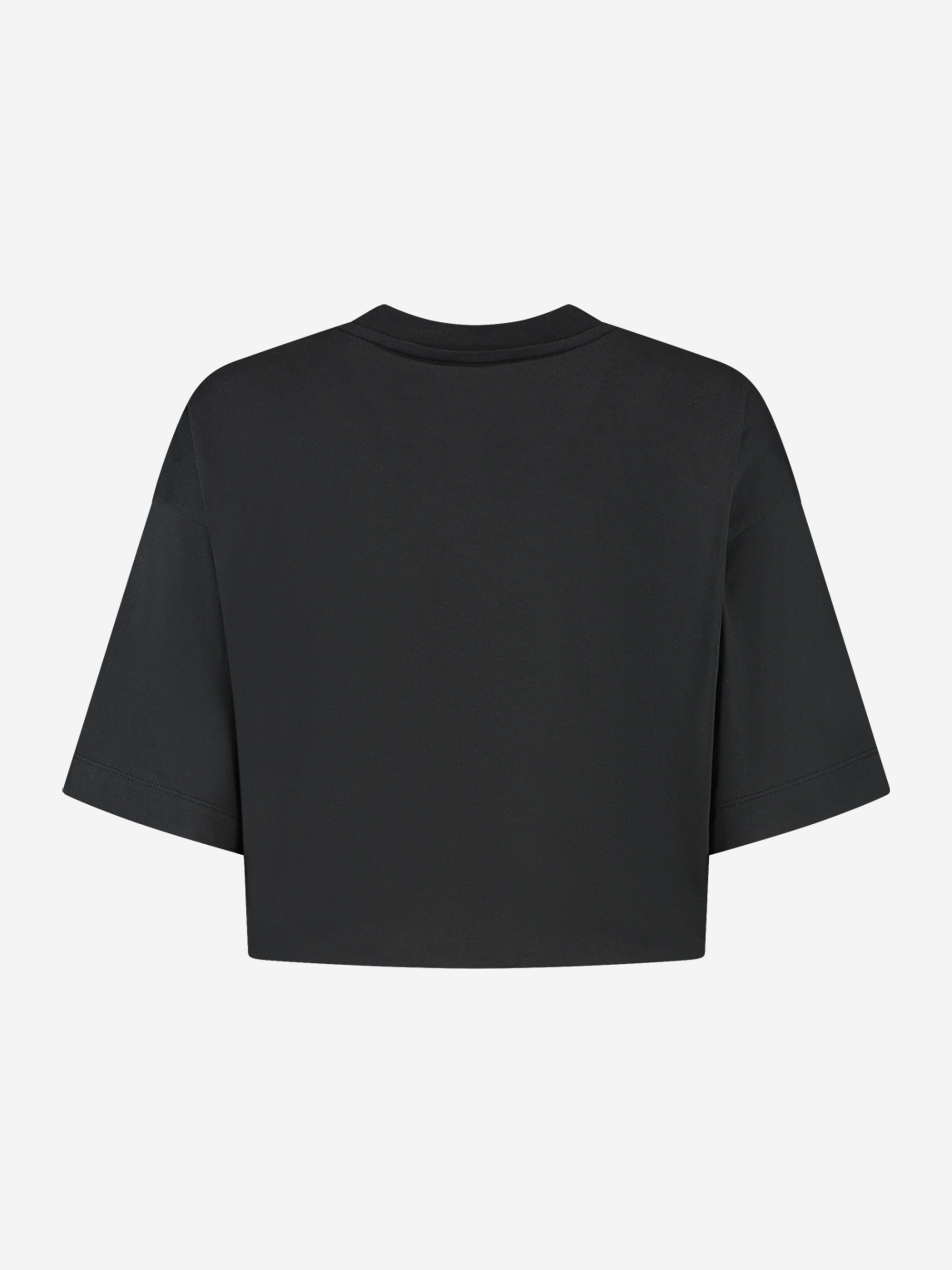 Cropped T-shirt met grafische print