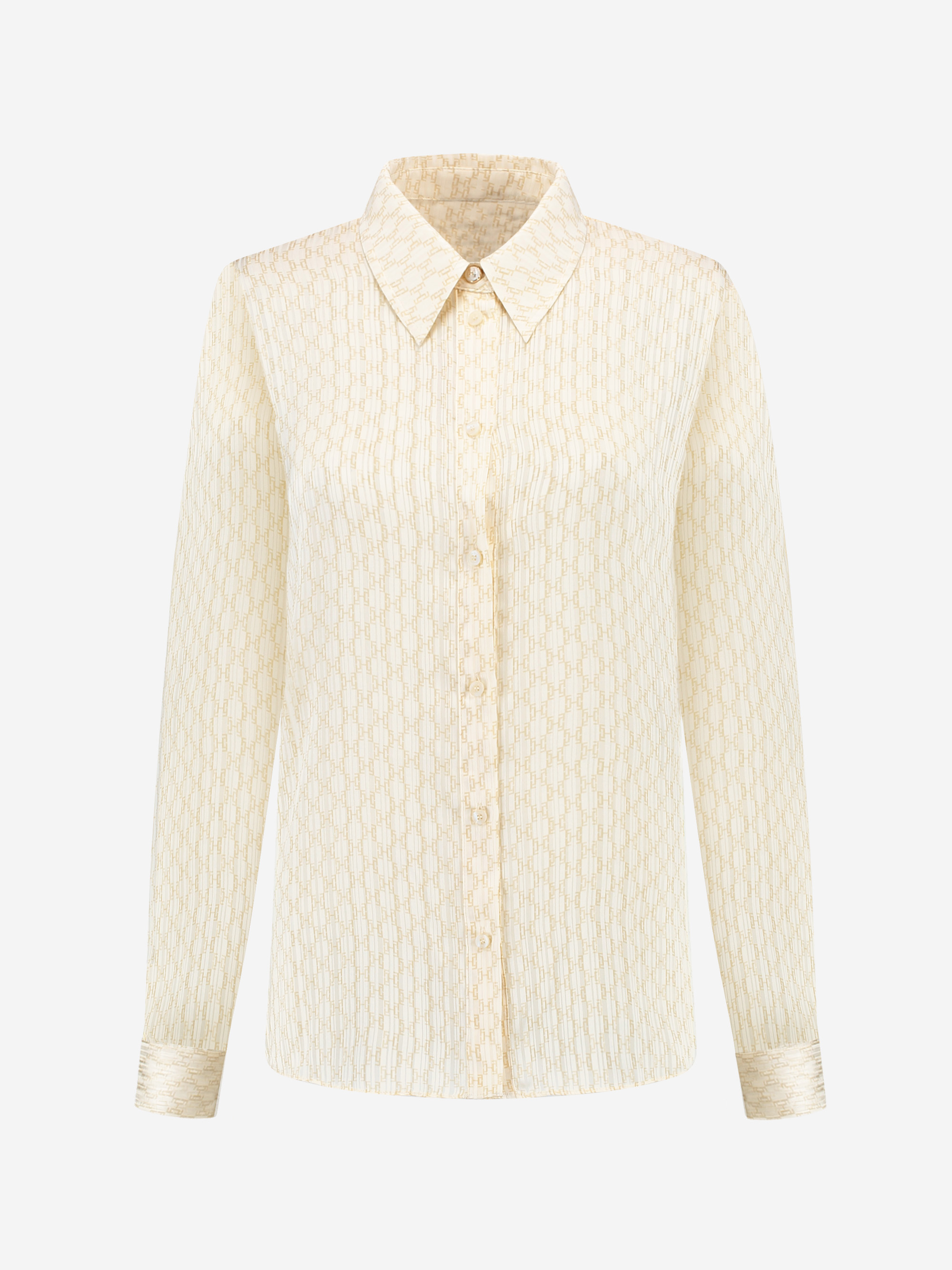 Blouse met logo patroon